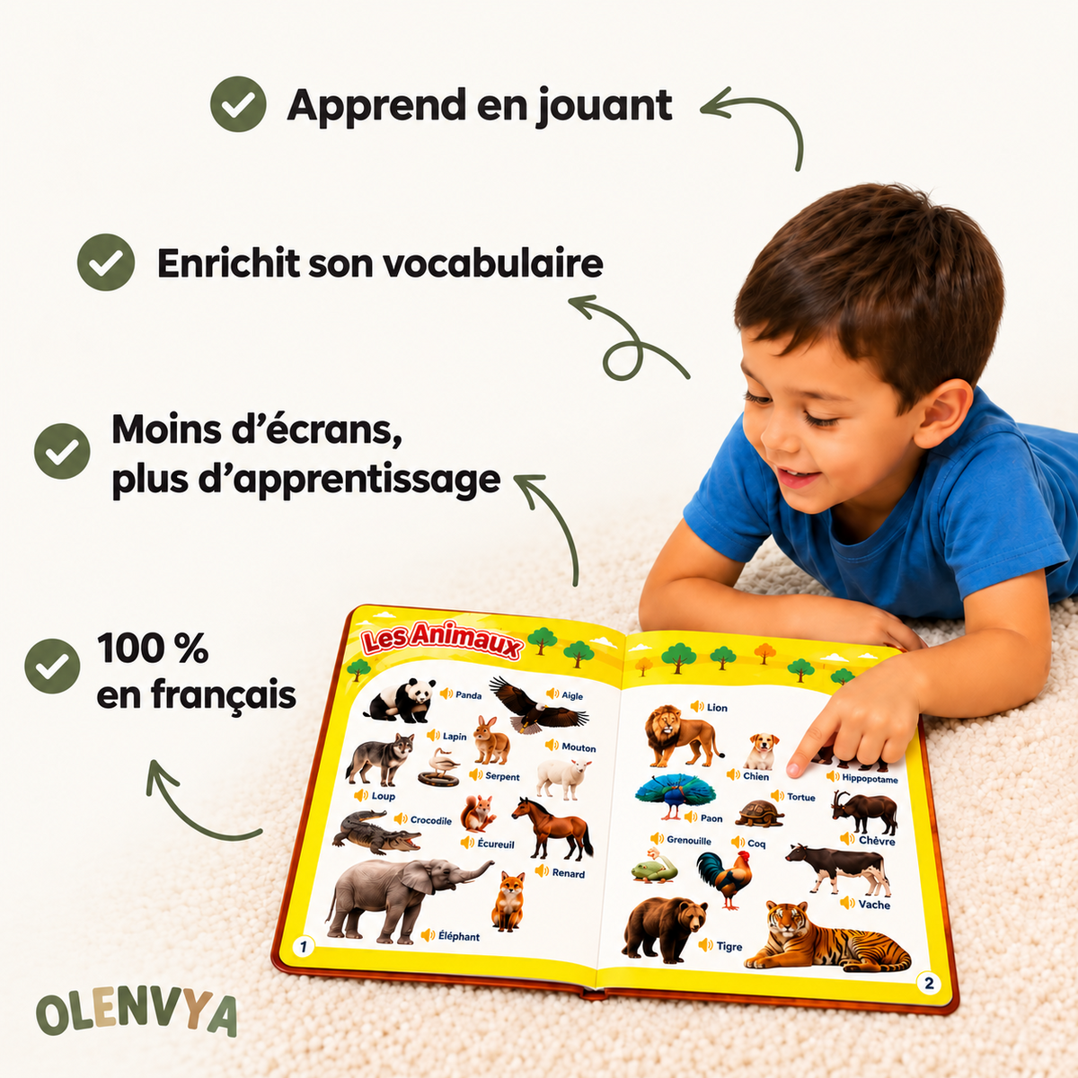 Livre éducatif avec son
